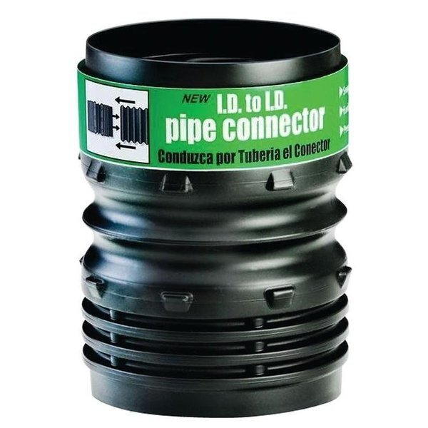 Coupling, 4 in, PVC, Amerimax Home Products, Mfr#: ADP53302